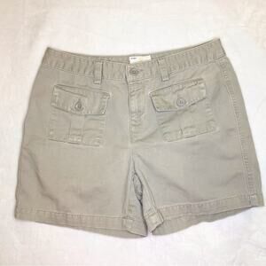 Vintage Gap Khaki Front Button Pockets Shorts Size 2